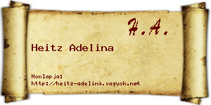 Heitz Adelina névjegykártya